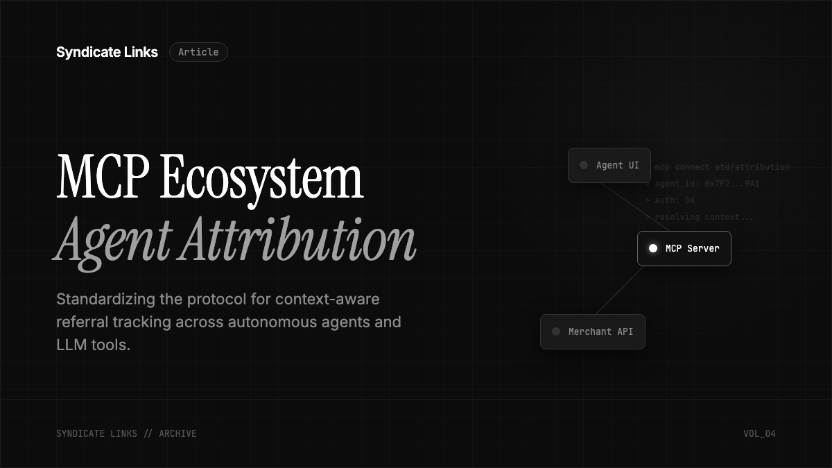 The MCP Ecosystem Is Exploding. Here's What It Means for Agent Attribution.